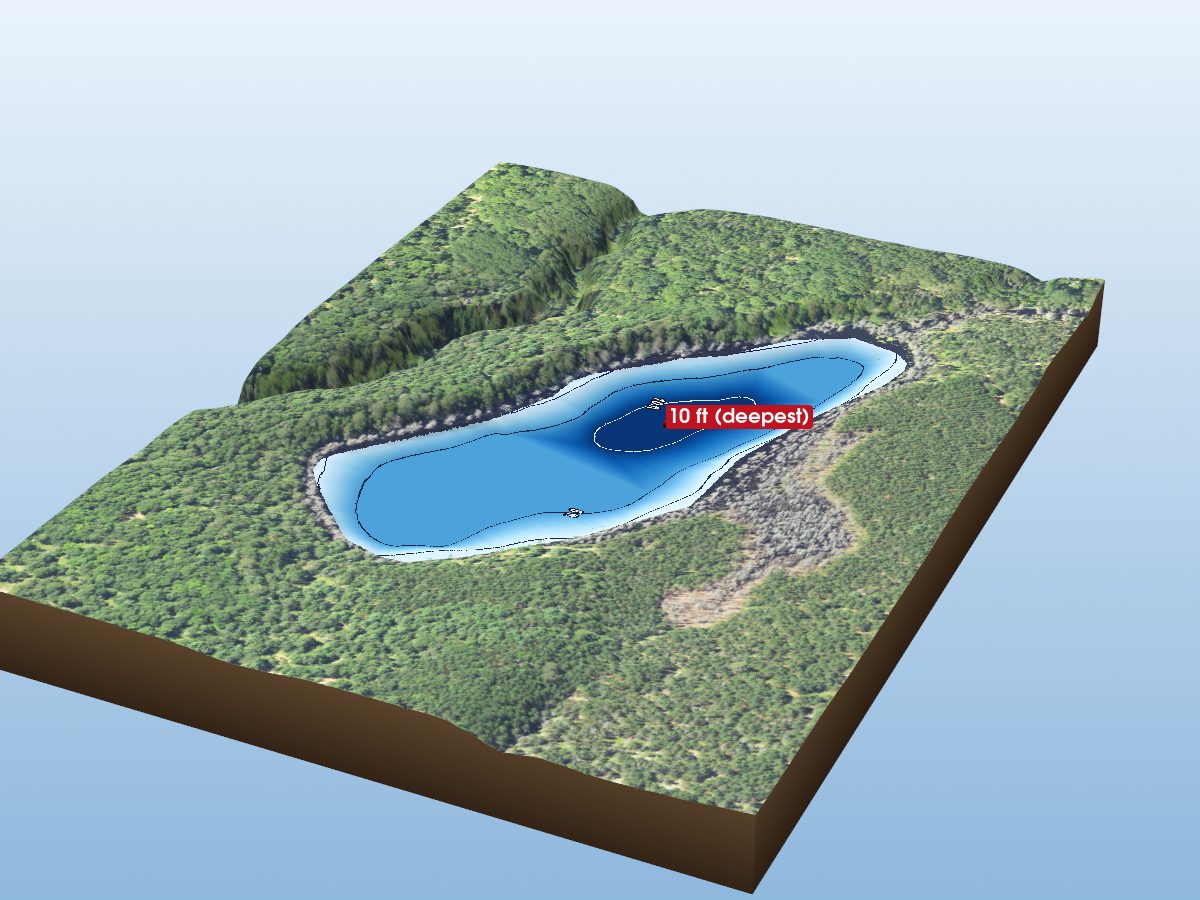 Depth map of Highbridge Lake