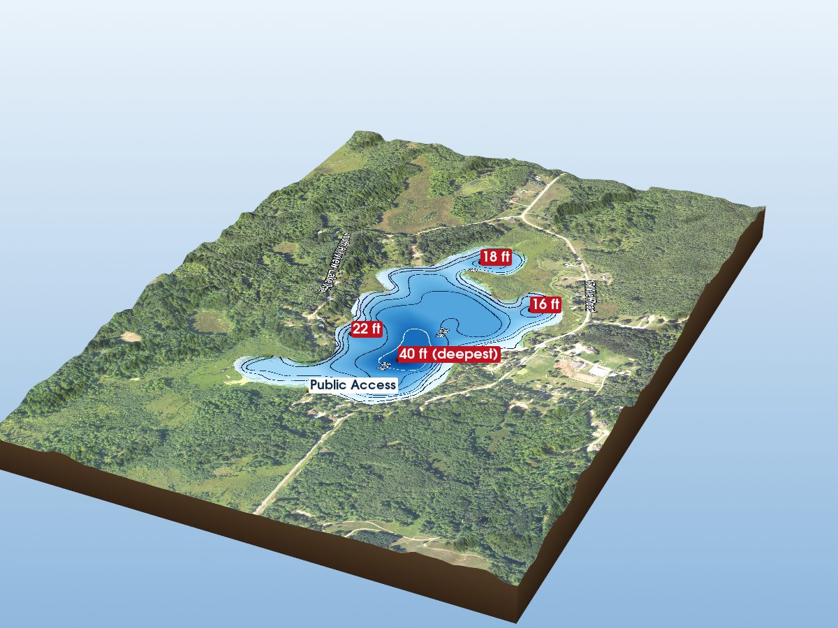 Depth map of Hillsview Lake