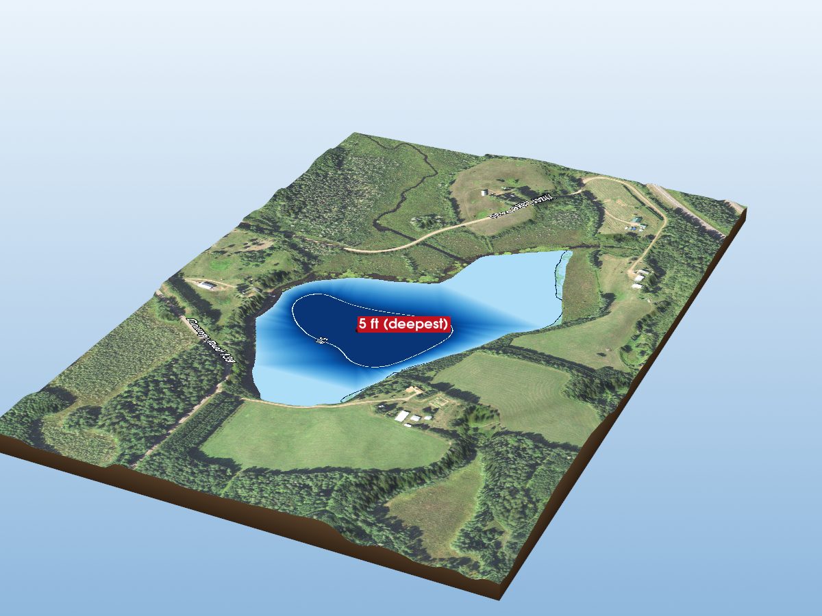 Depth map of Hizer Lake