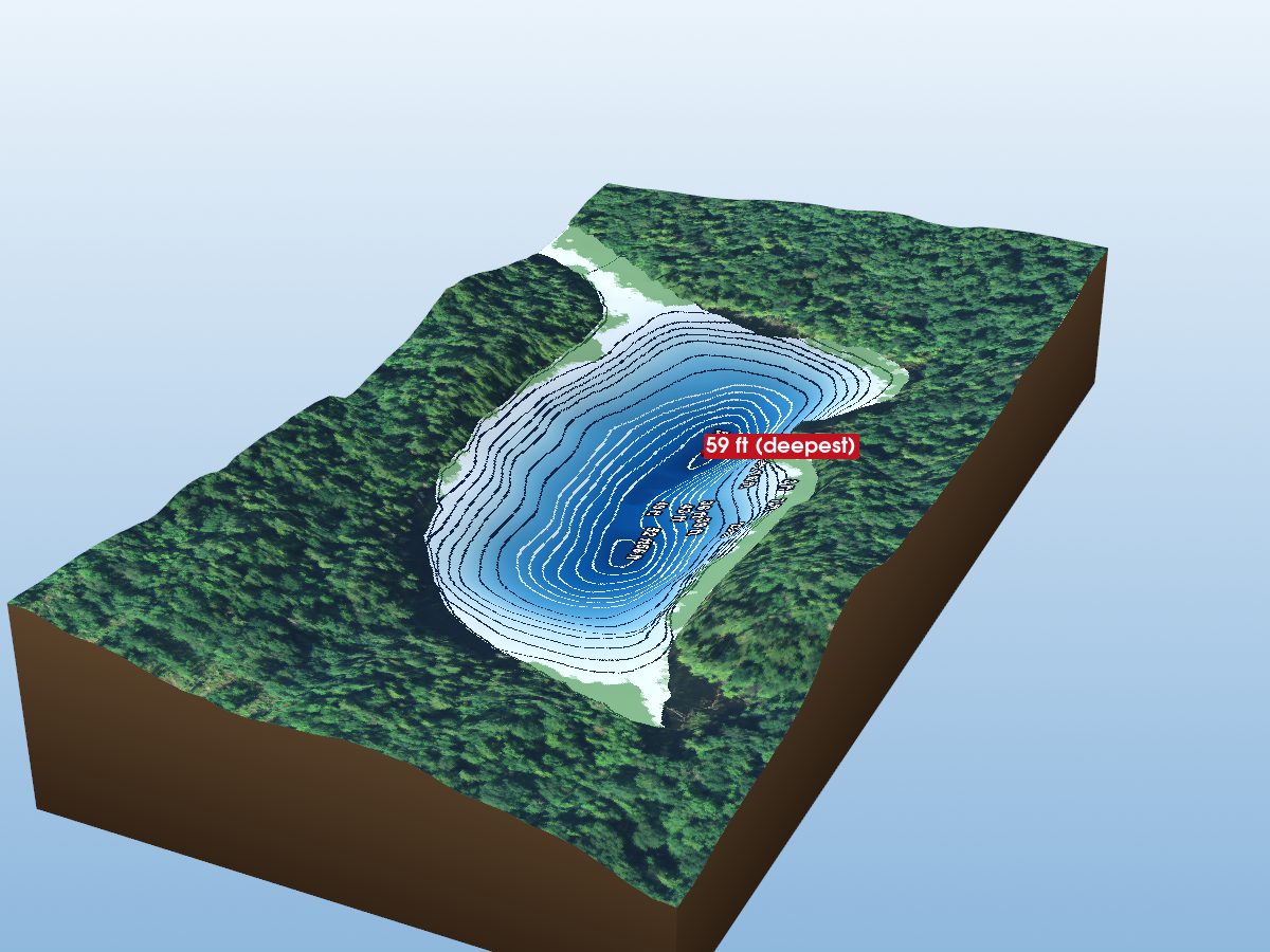 Depth map of Hoath Lake