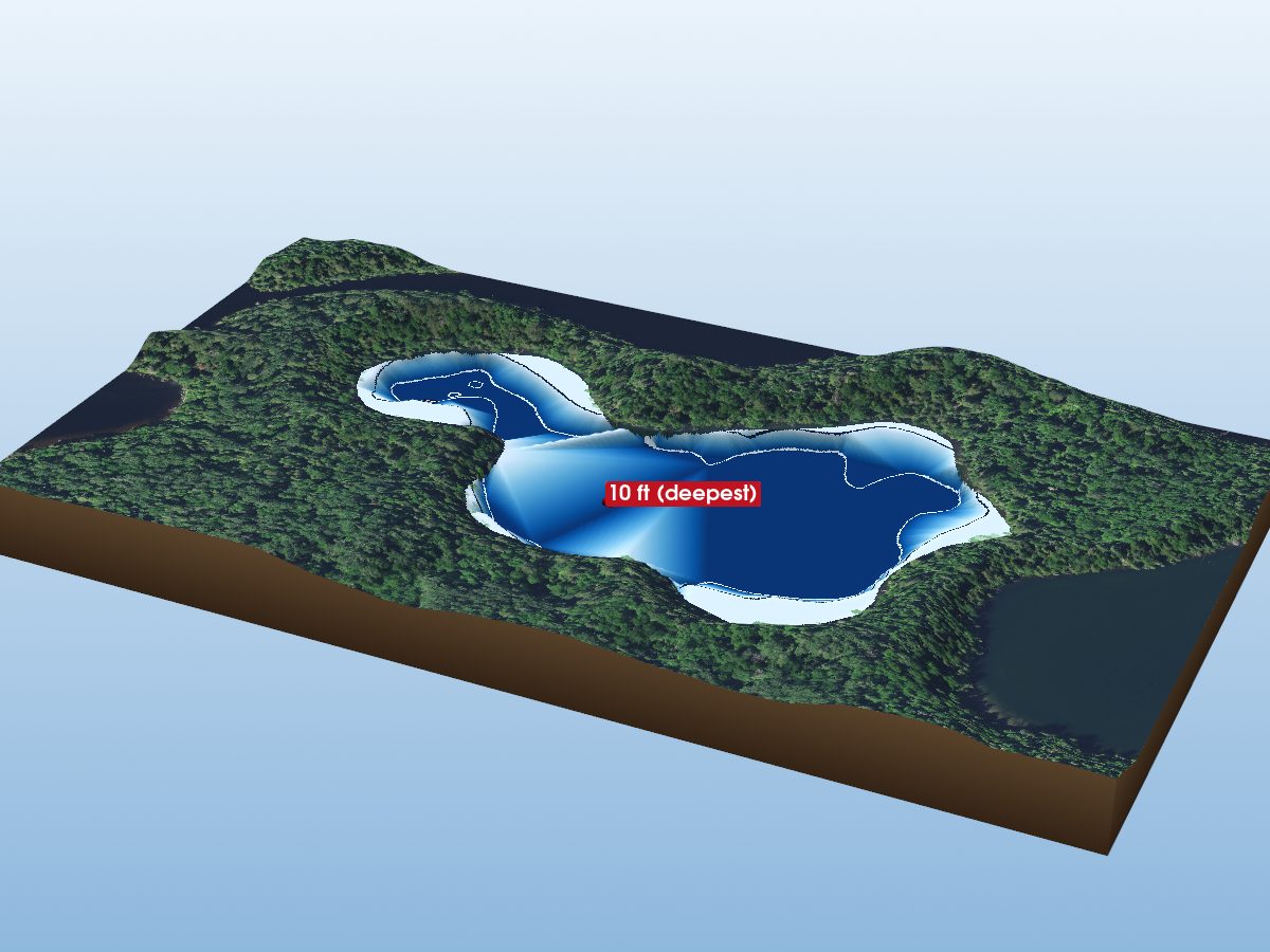 Depth map of Hornet Lake