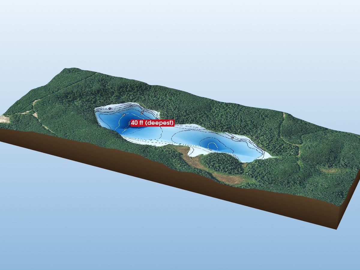 Depth map of Humberstone Lake