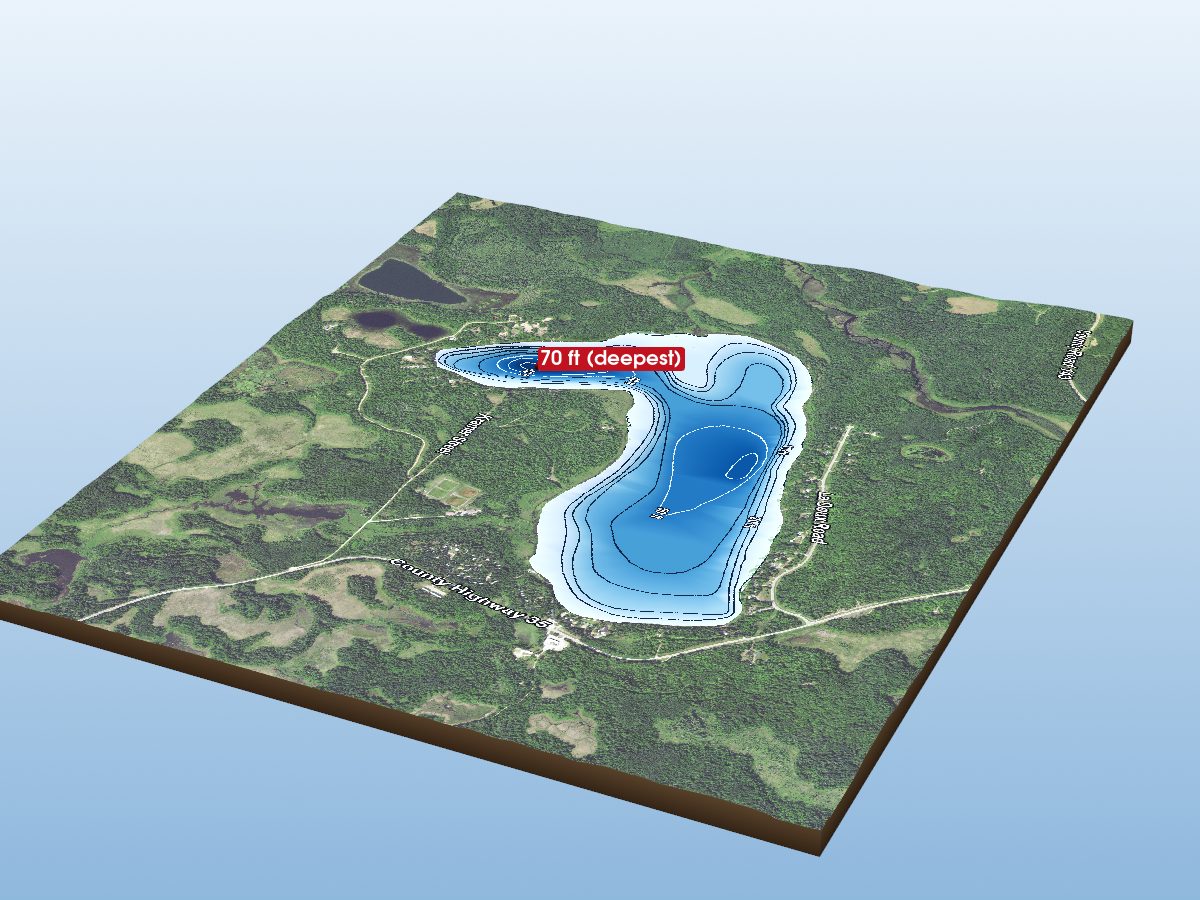 Depth map of Ice Cracking Lake