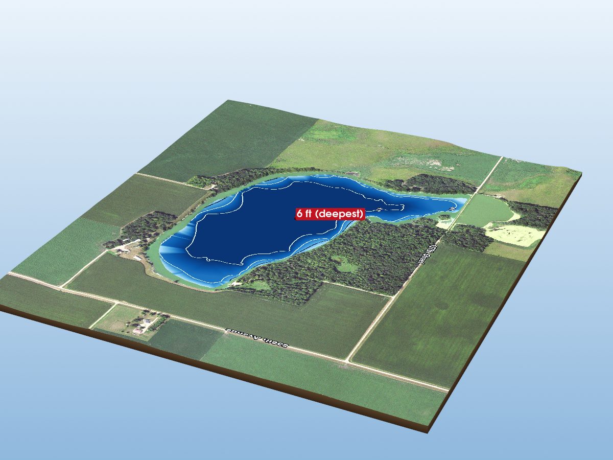 Depth map of Ida Lake