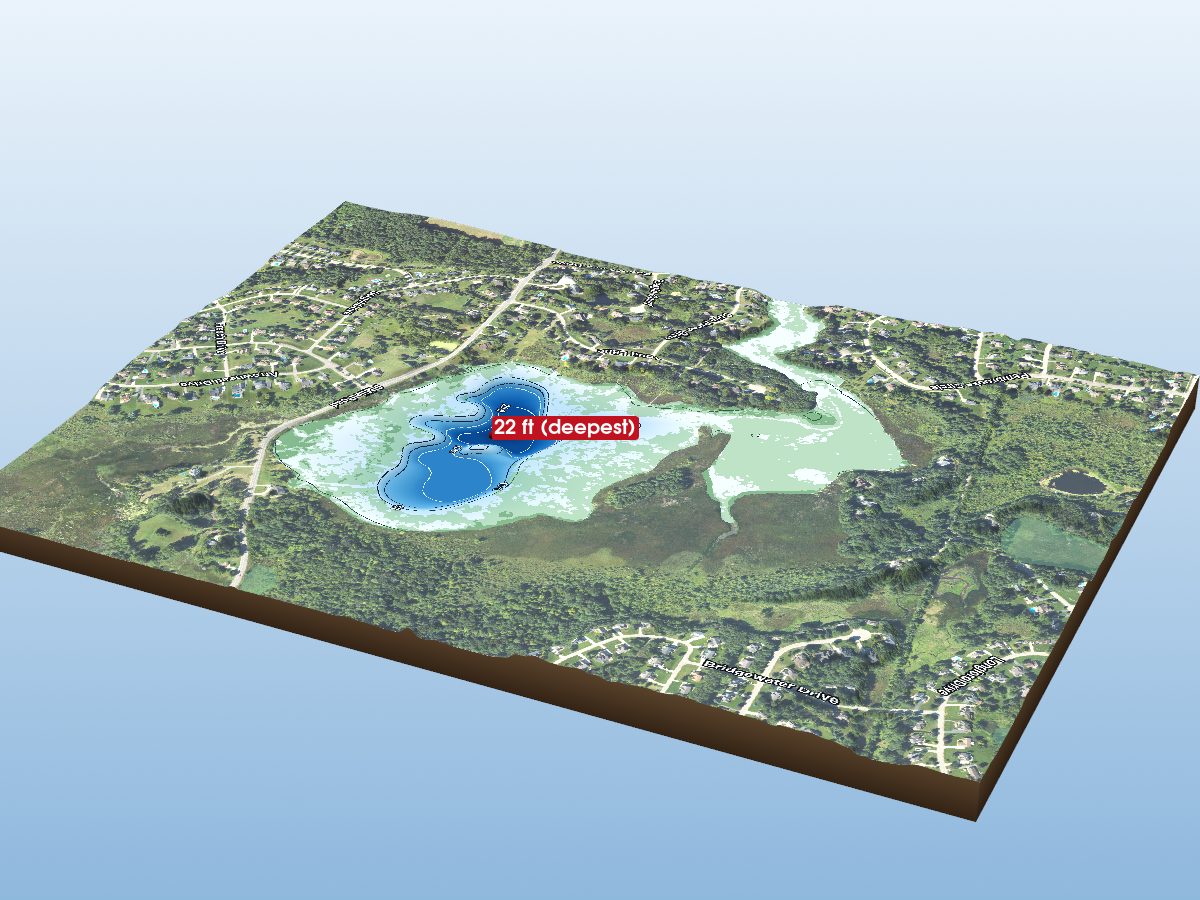 Depth map of Inchwagh Lake