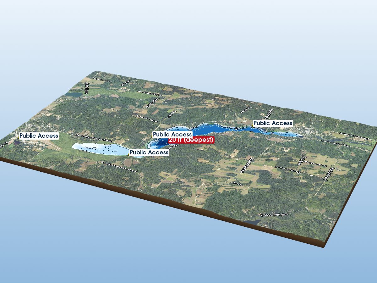 Depth map of Intermediate Lake