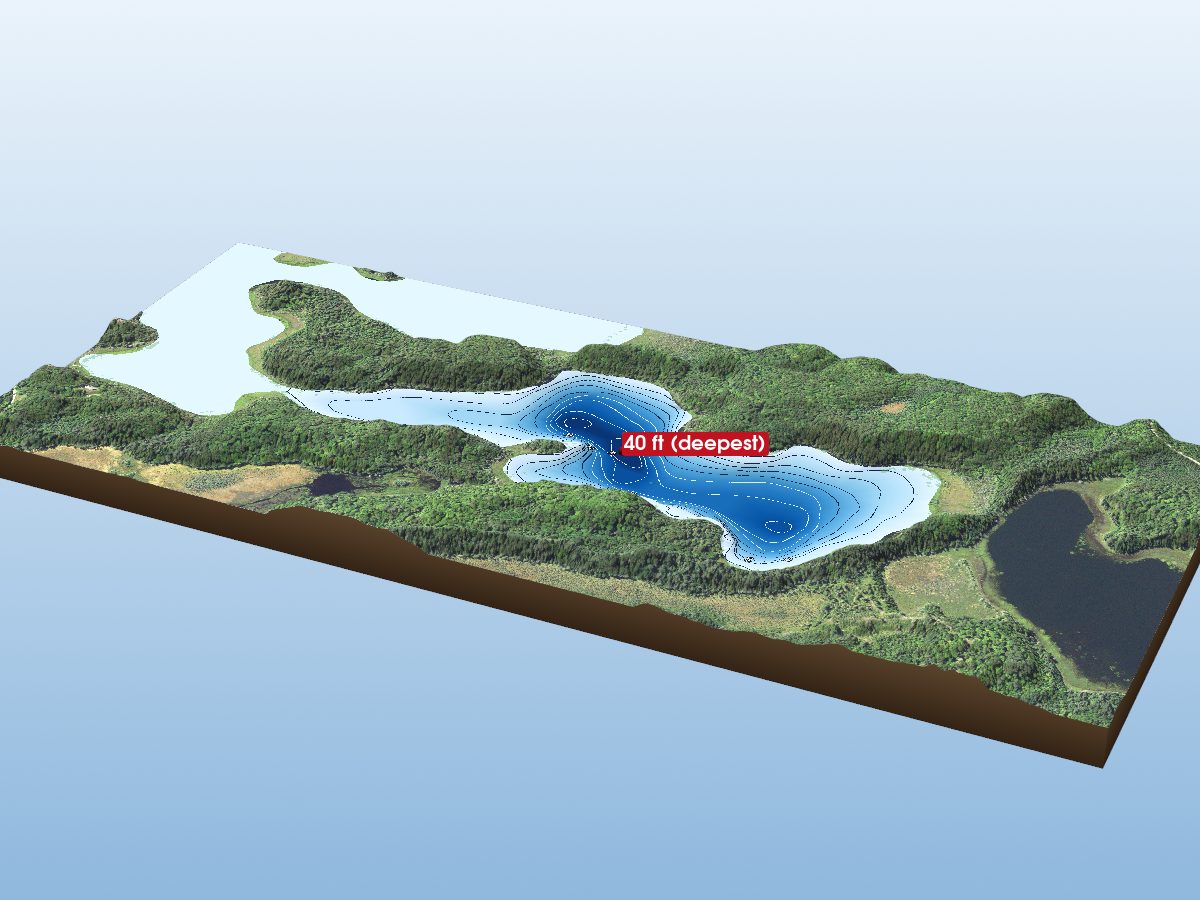 Depth map of Jack the Horse Lake (North)