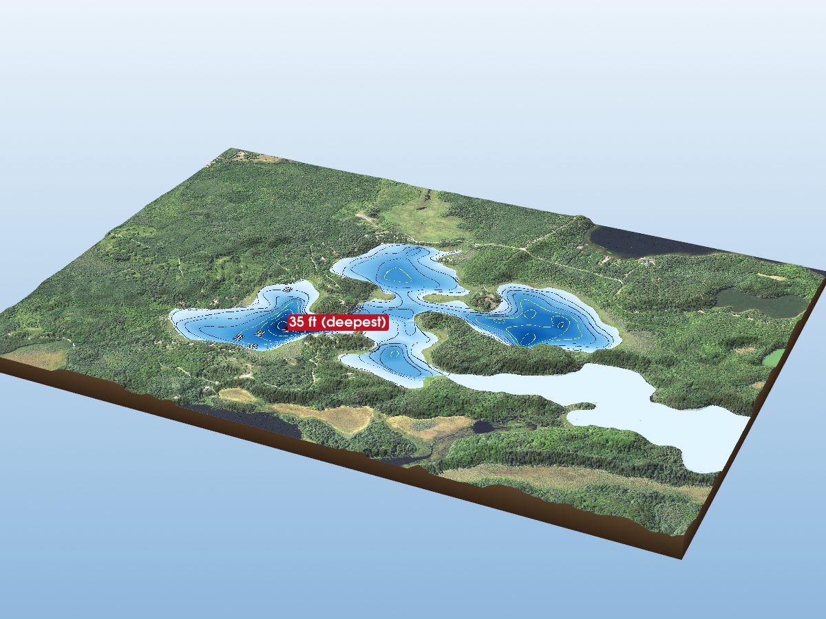 Depth map of Jack the Horse Lake (South)