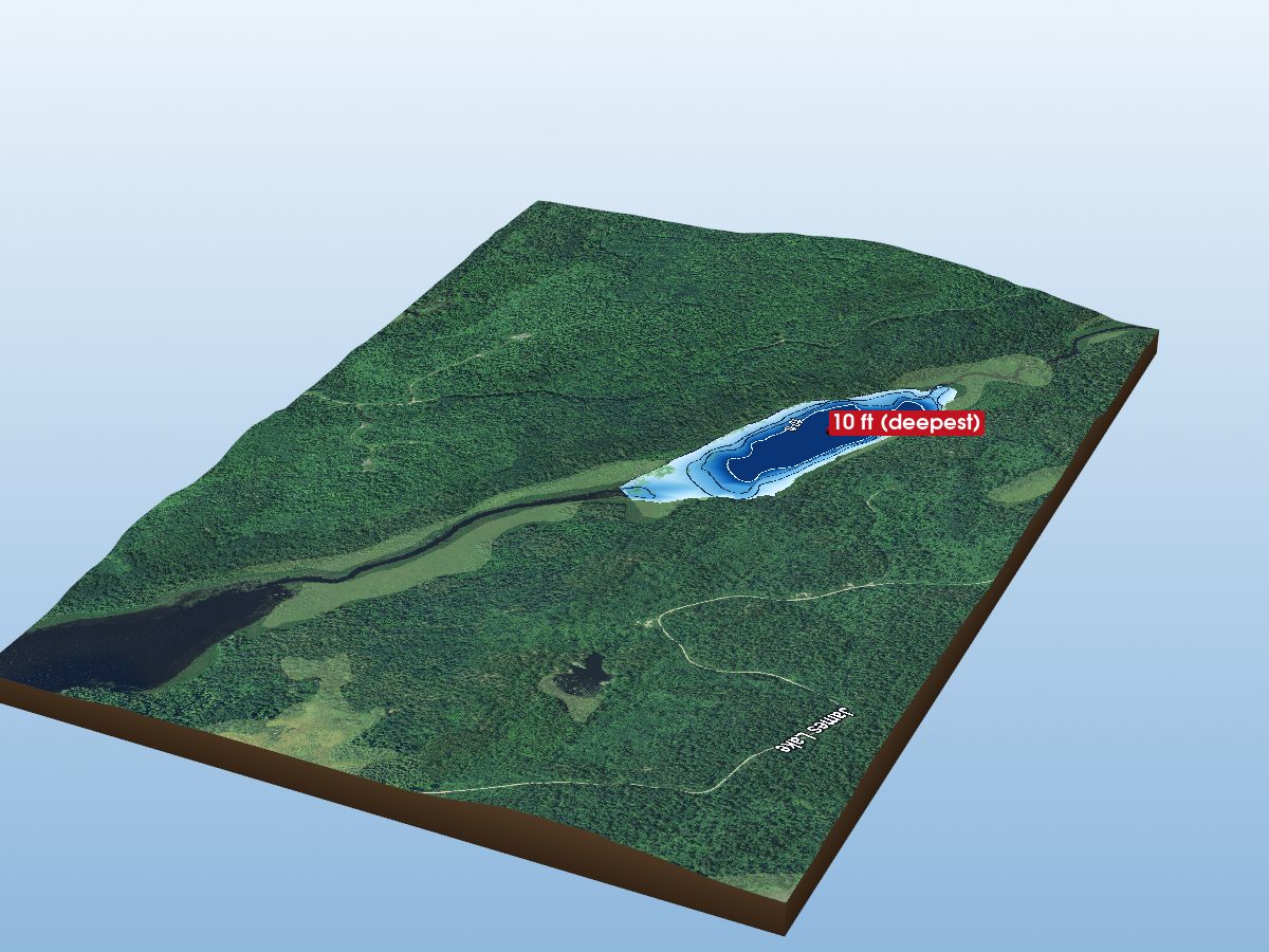 Depth map of James Lakes