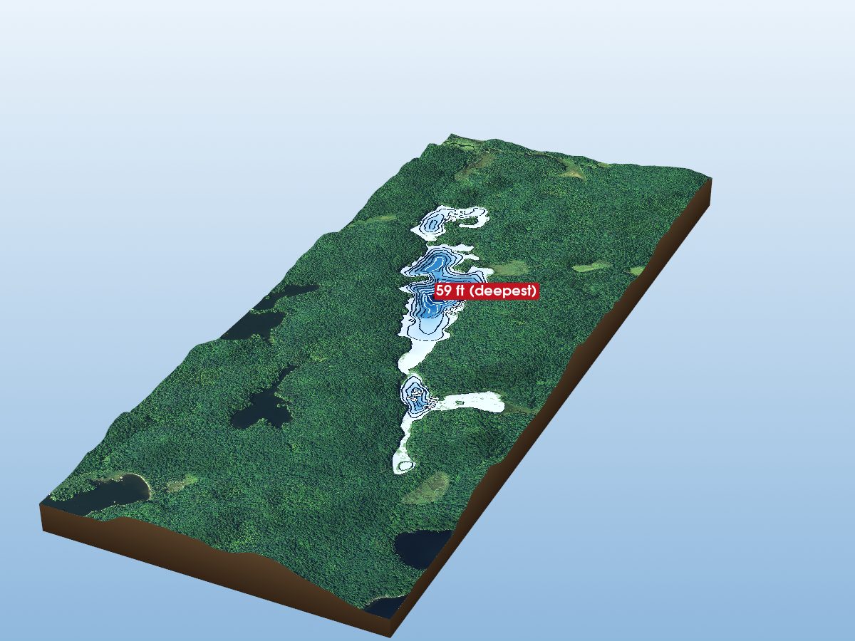 Depth map of Jarvis Lake
