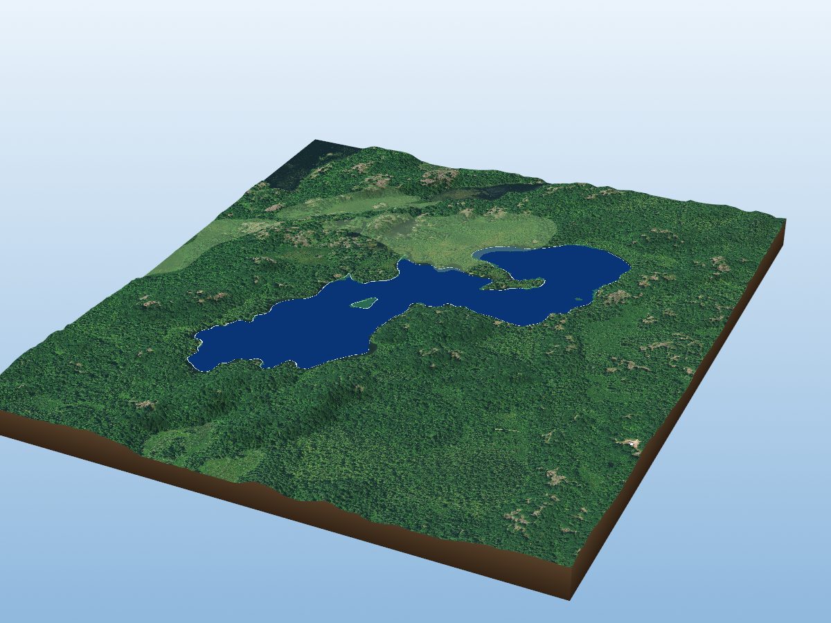 Depth map of Jelso Lake