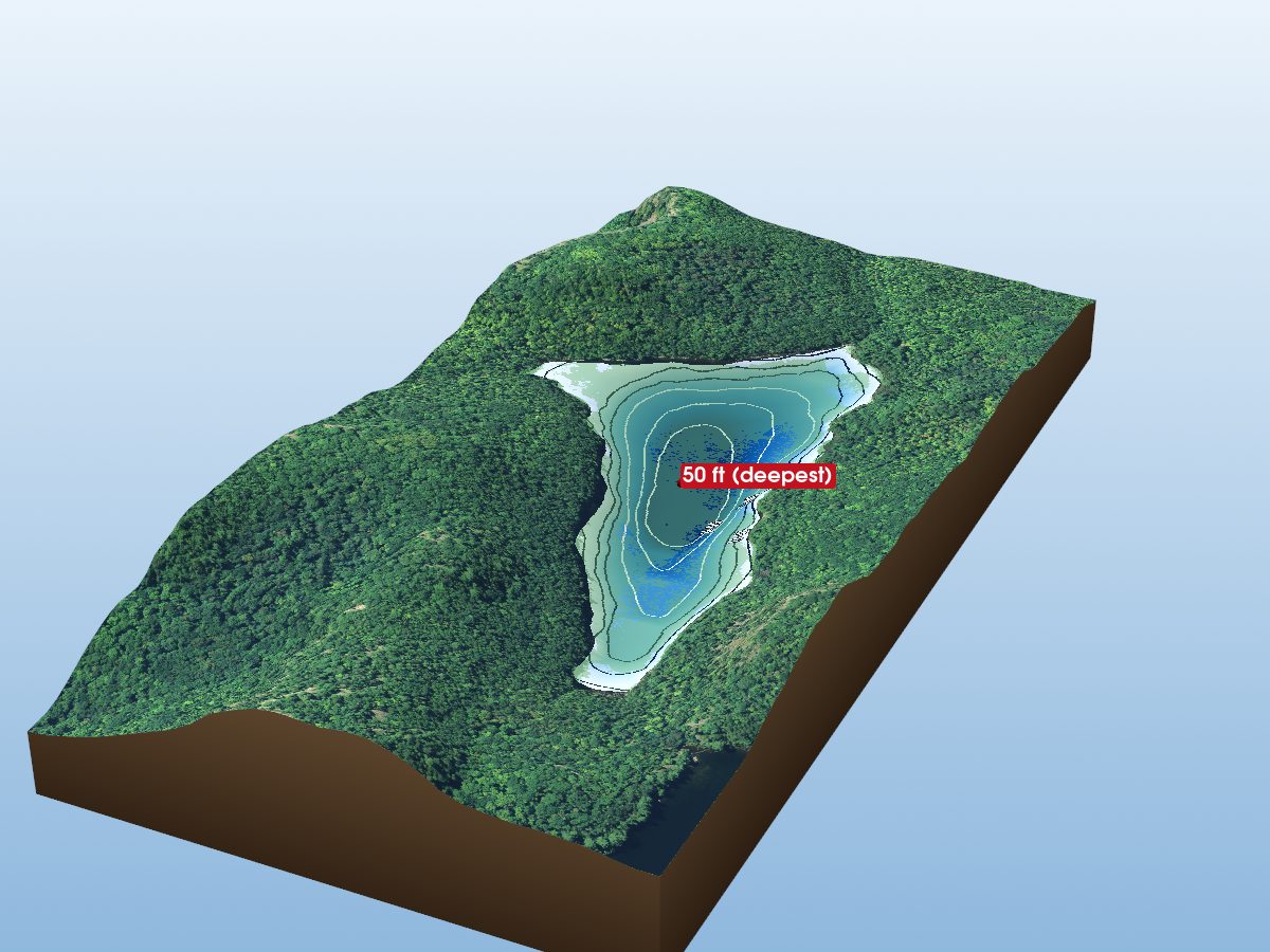 Depth map of Jimmy Lake