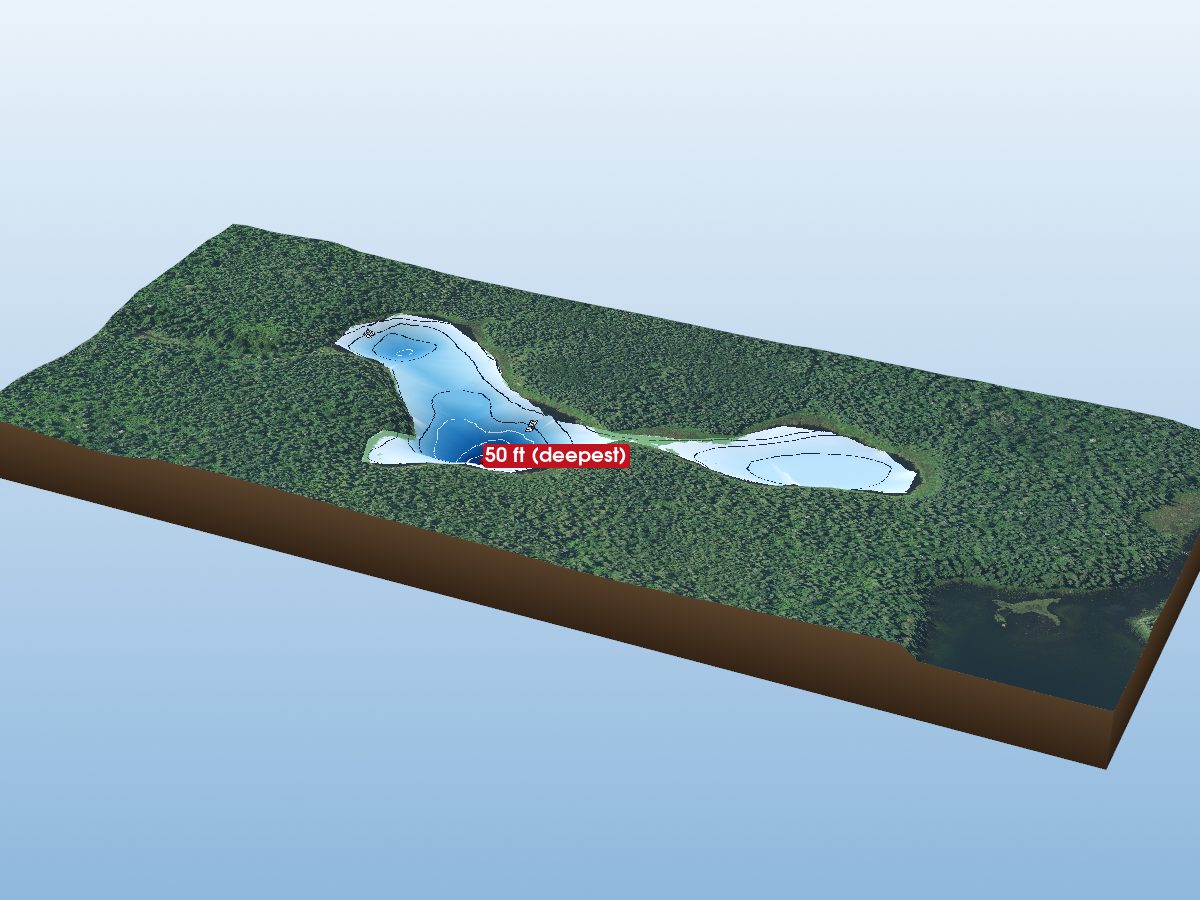 Depth map of Jog Lake