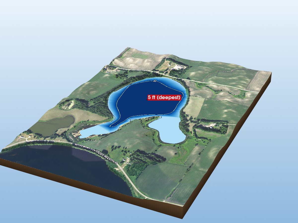 Depth map of John Lake