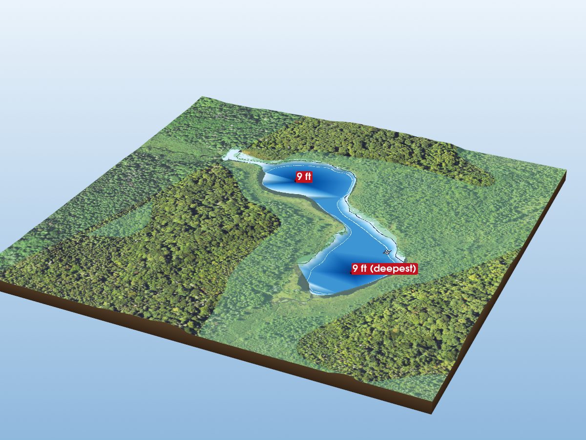 Depth map of Johnston Springs