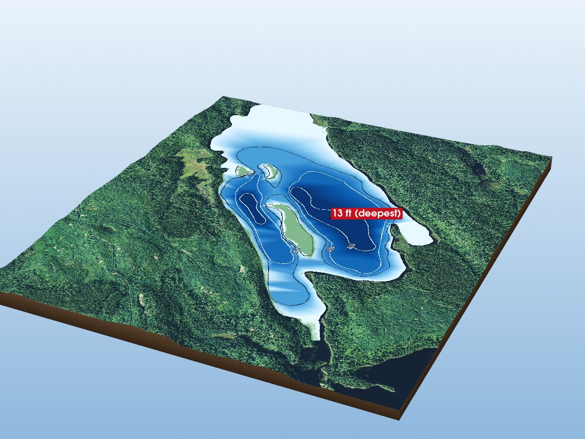 Depth map of Jolly Lake
