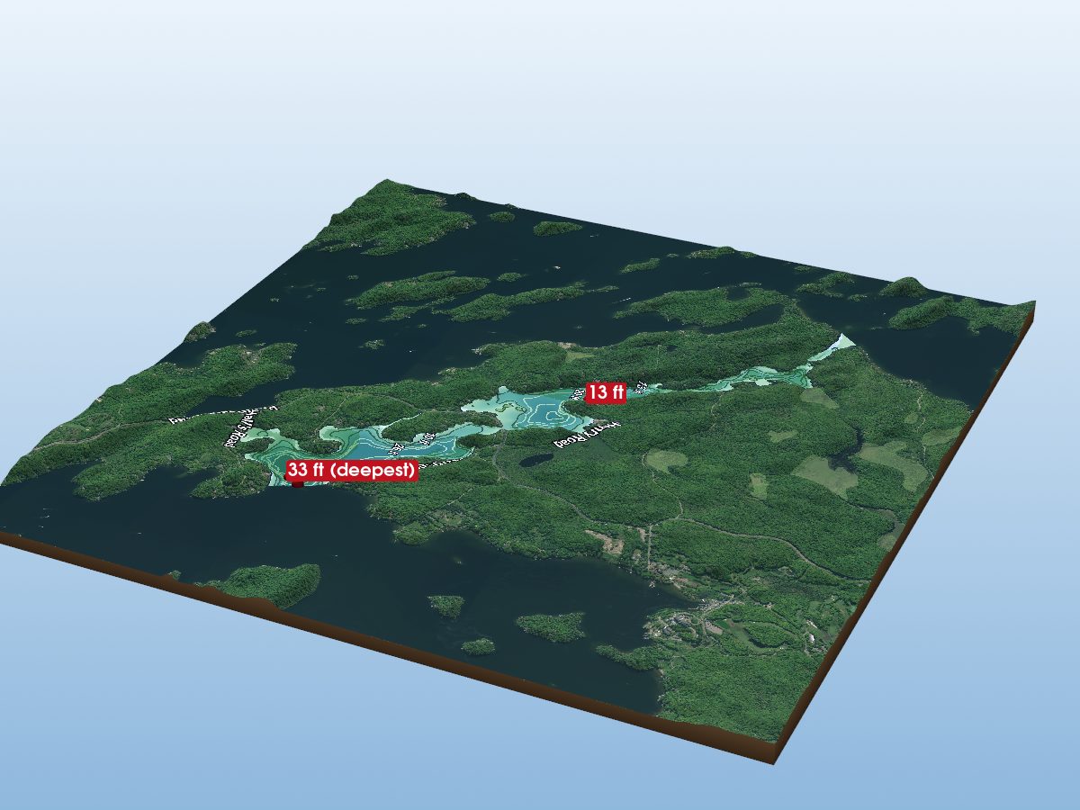 Depth map of Joseph River