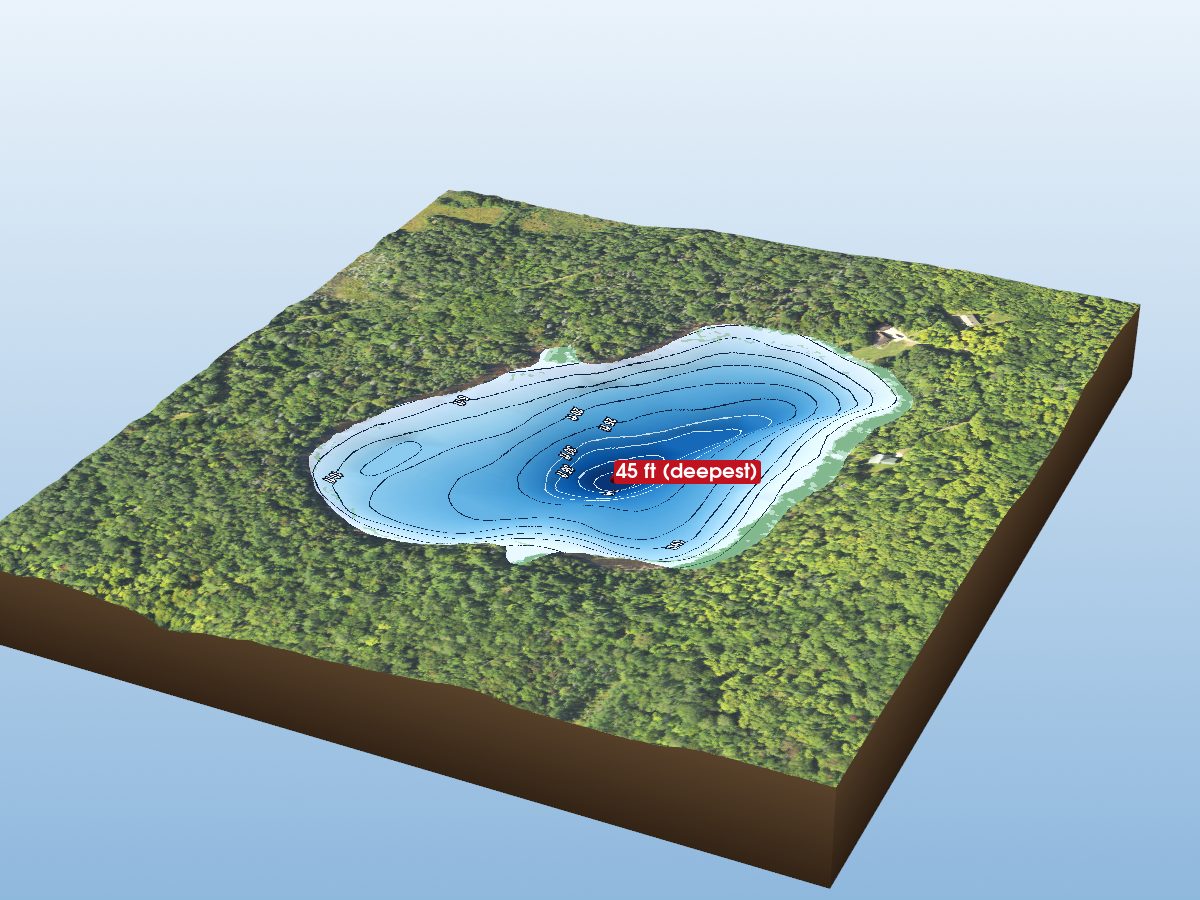 Depth map of Joyce Lake