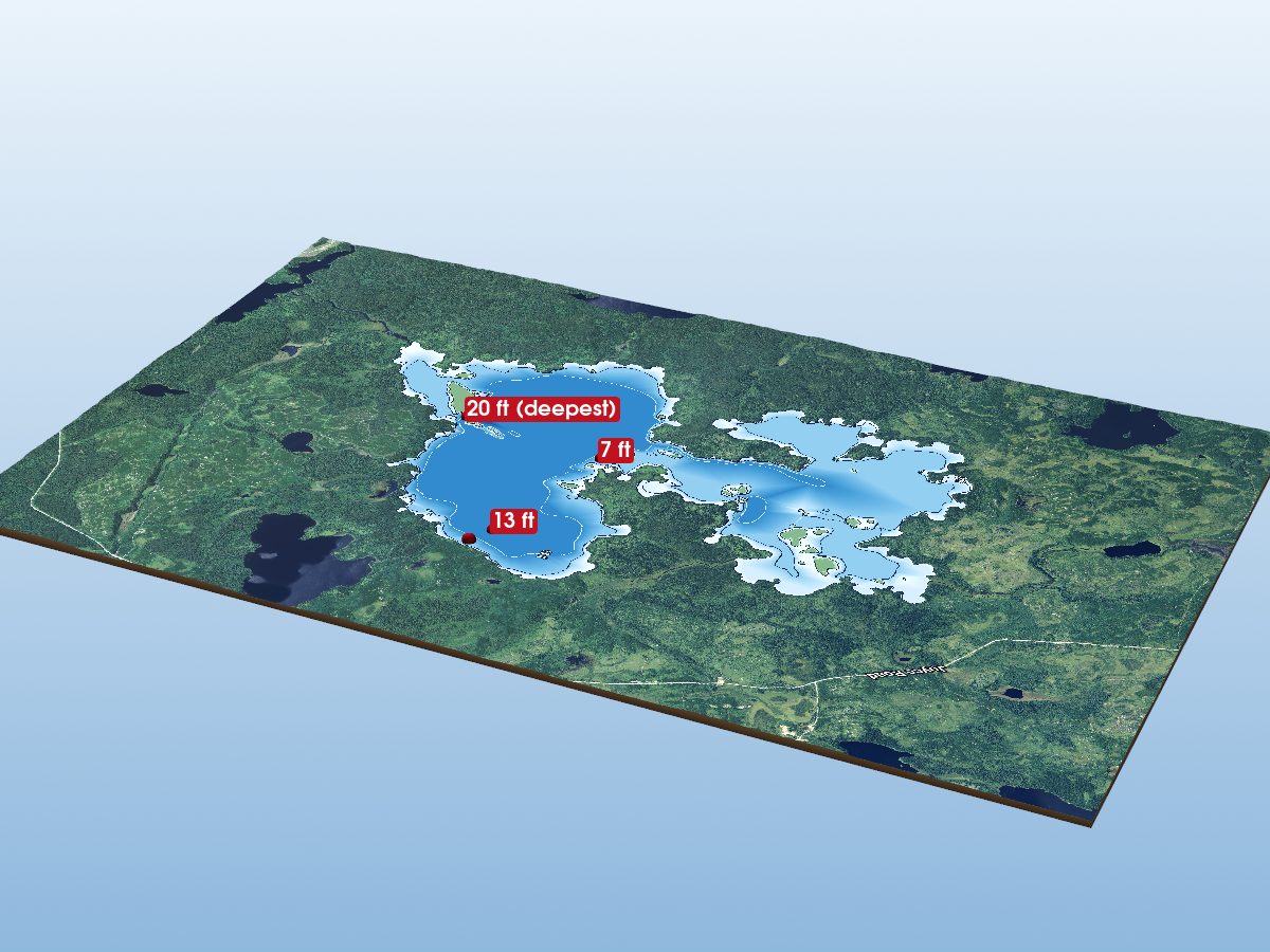 Depth map of Joyce Lake
