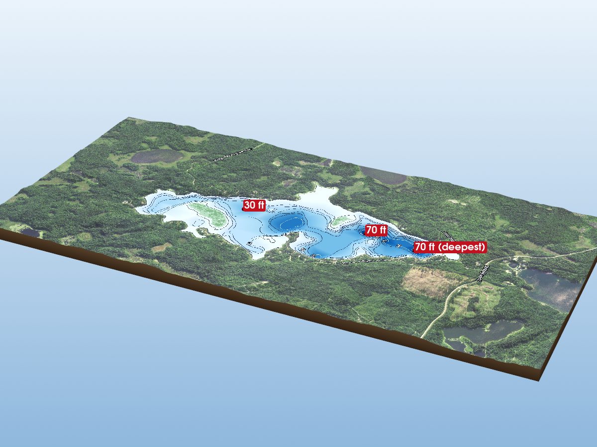 Depth map of Juggler Lake