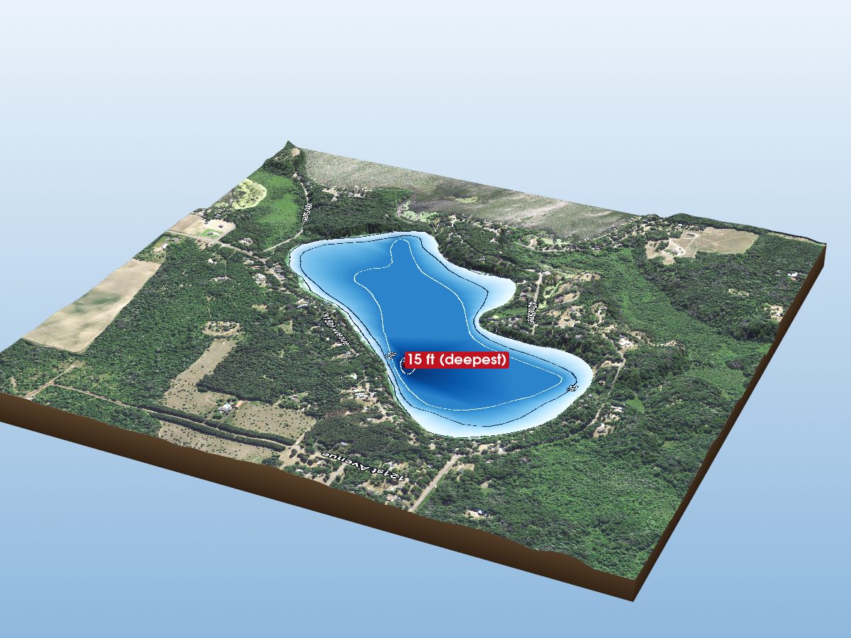Depth map of Julia Lake