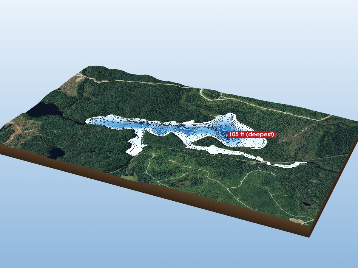 Depth map of Kalaco Lake