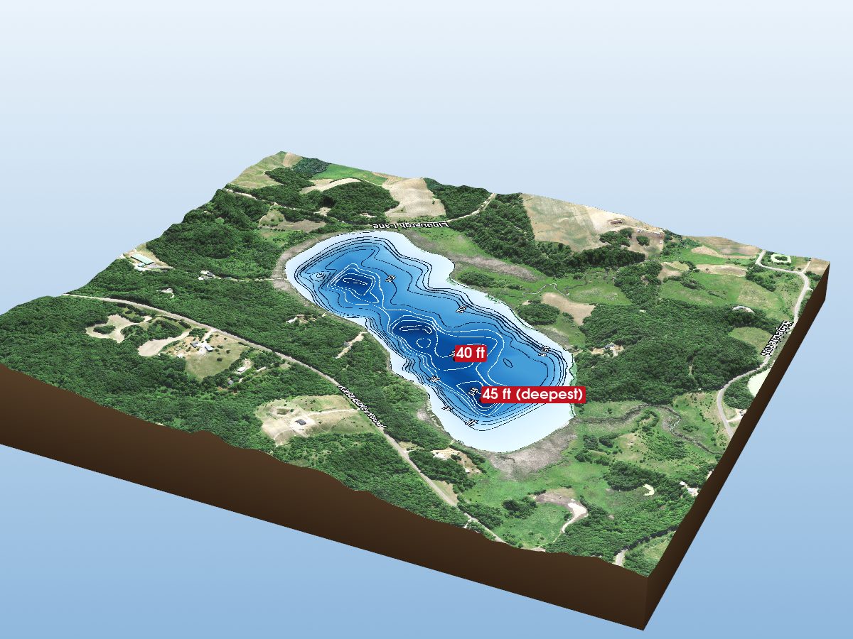 Depth map of Kalla Lake