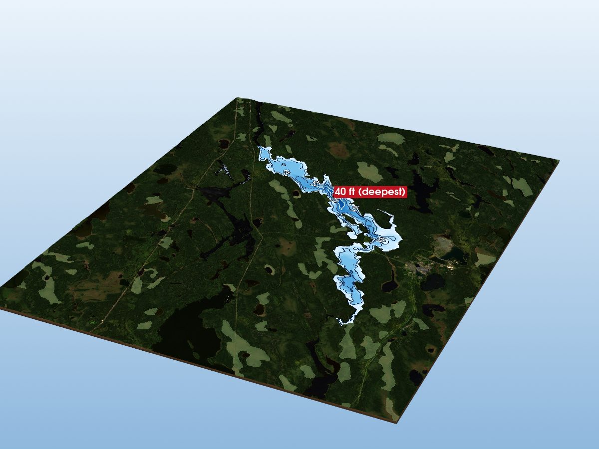 Depth map of Kapkichi Lake