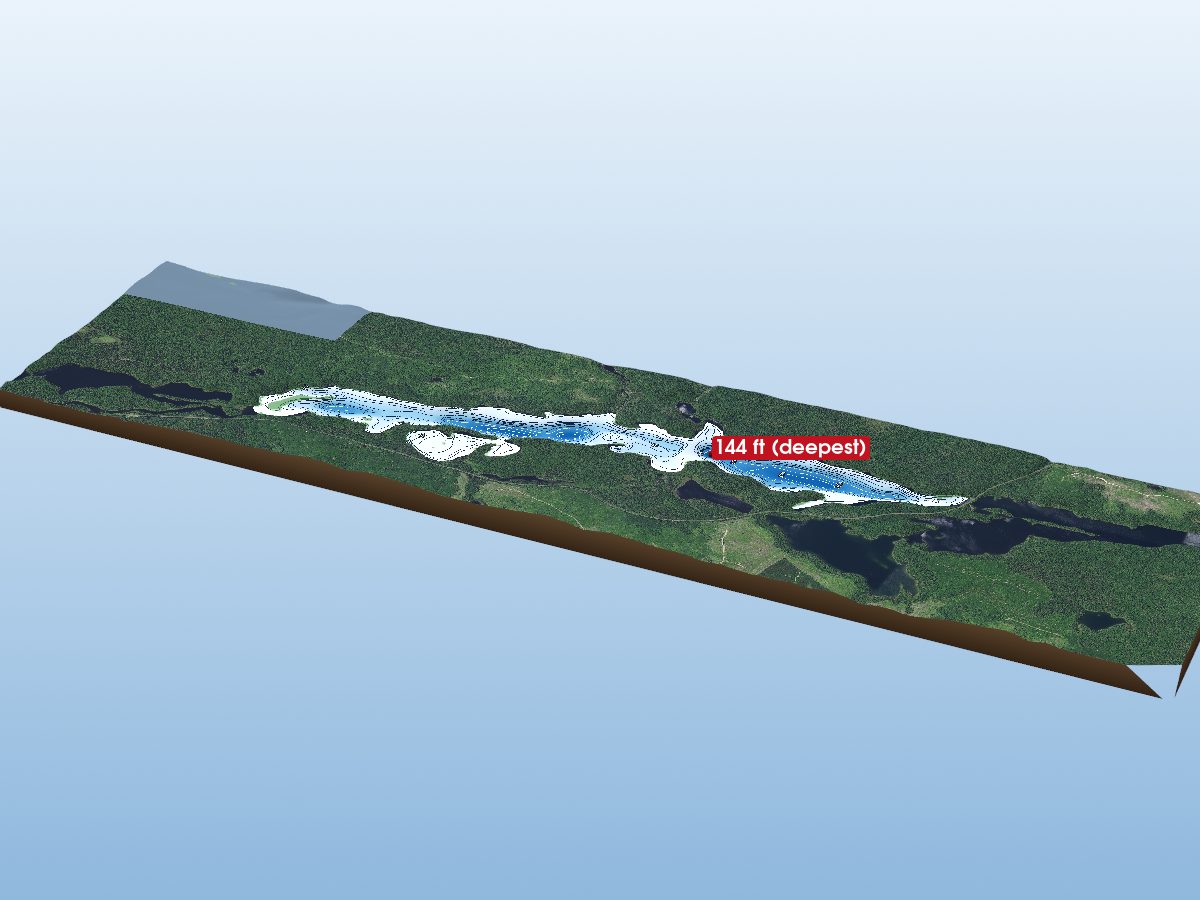 Depth map of Kasasway Lake
