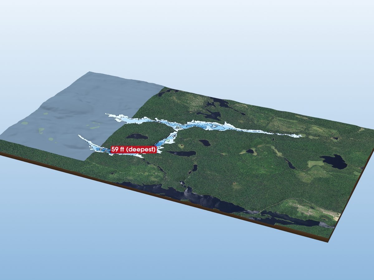 Depth map of Katagi Lake