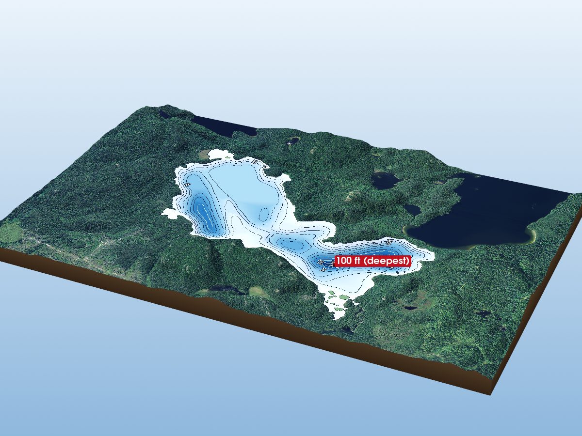 Depth map of Katzenbach Lake