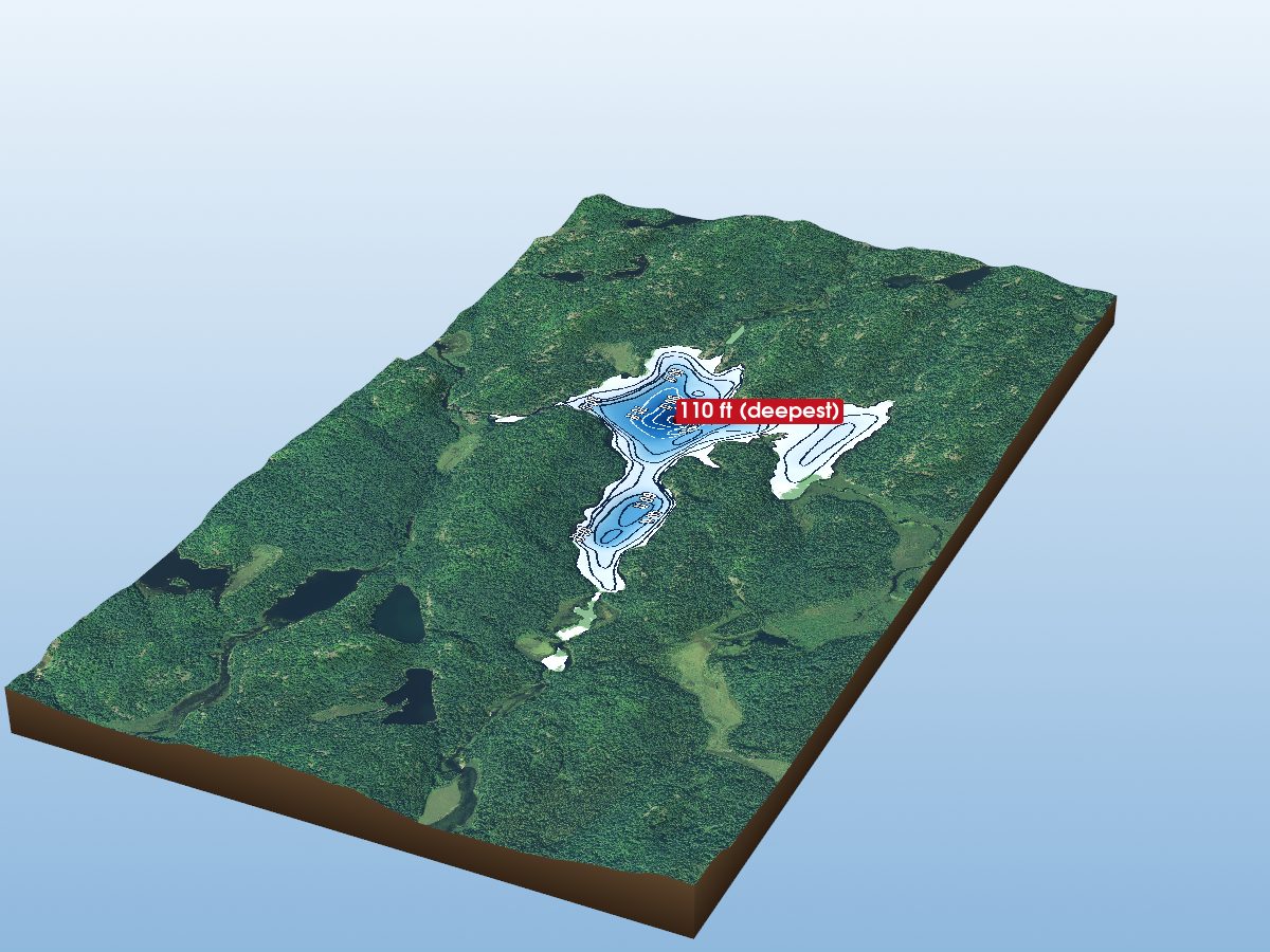 Depth map of Keelor Lake