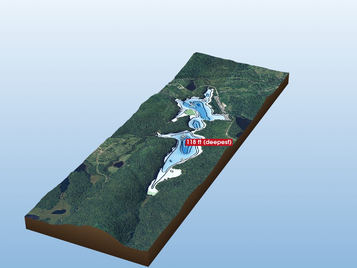 Depth map of Keelow Lake