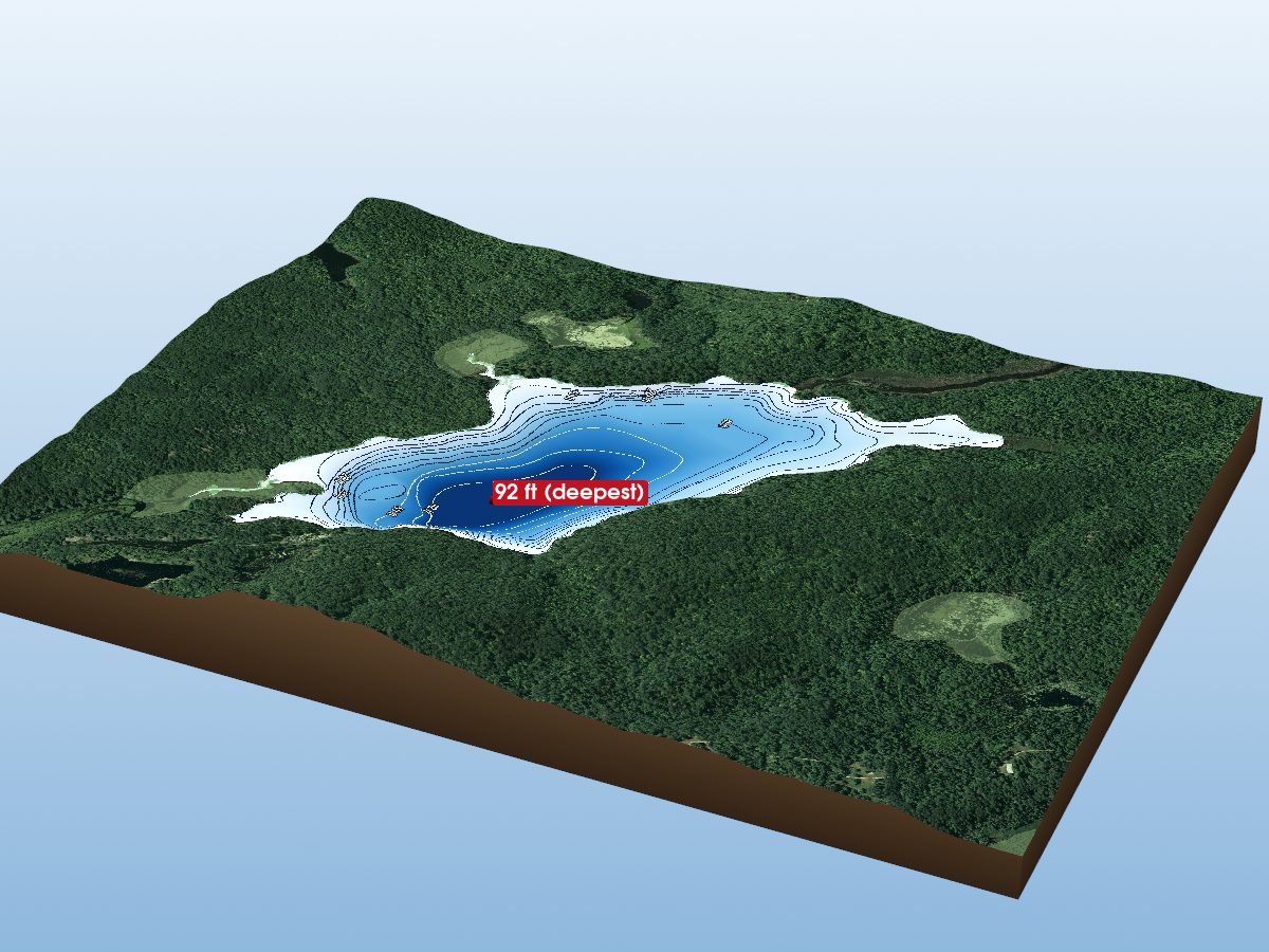 Depth map of Kelly Lake