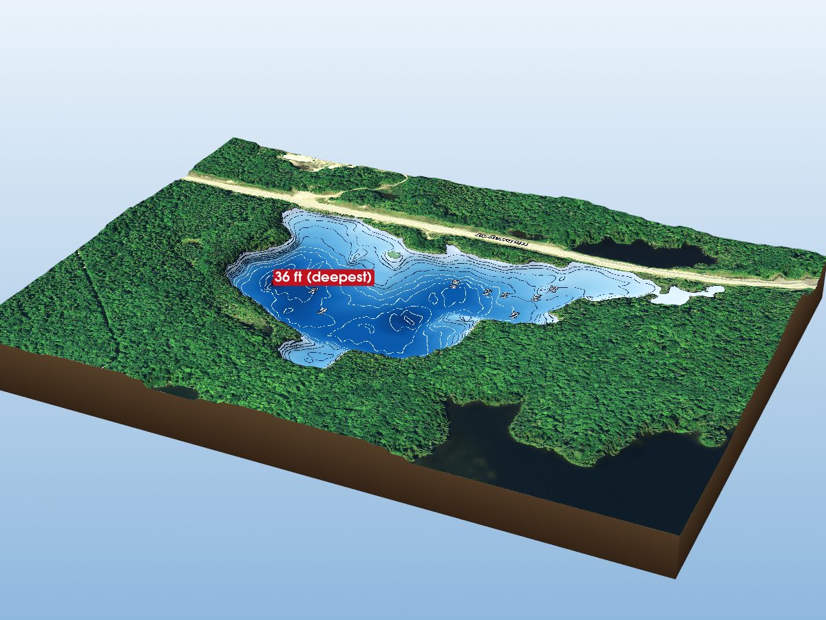Depth map of Kenny Lake