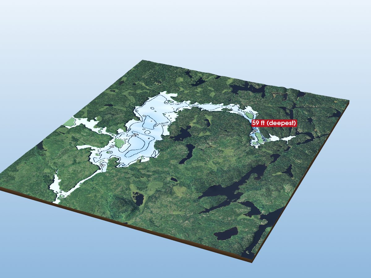 Depth map of Kenoji Lake