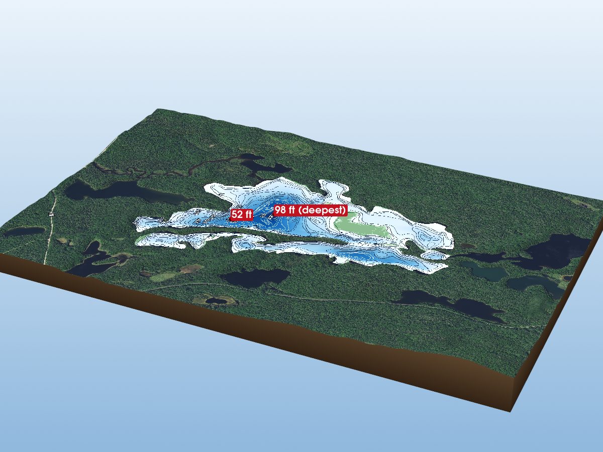 Depth map of Ketchini Lake