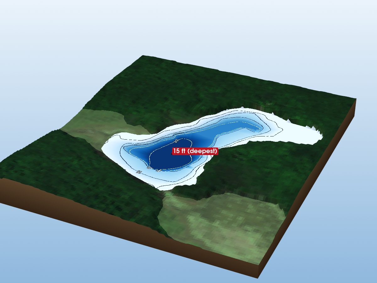 Depth map of Kettle's Lake