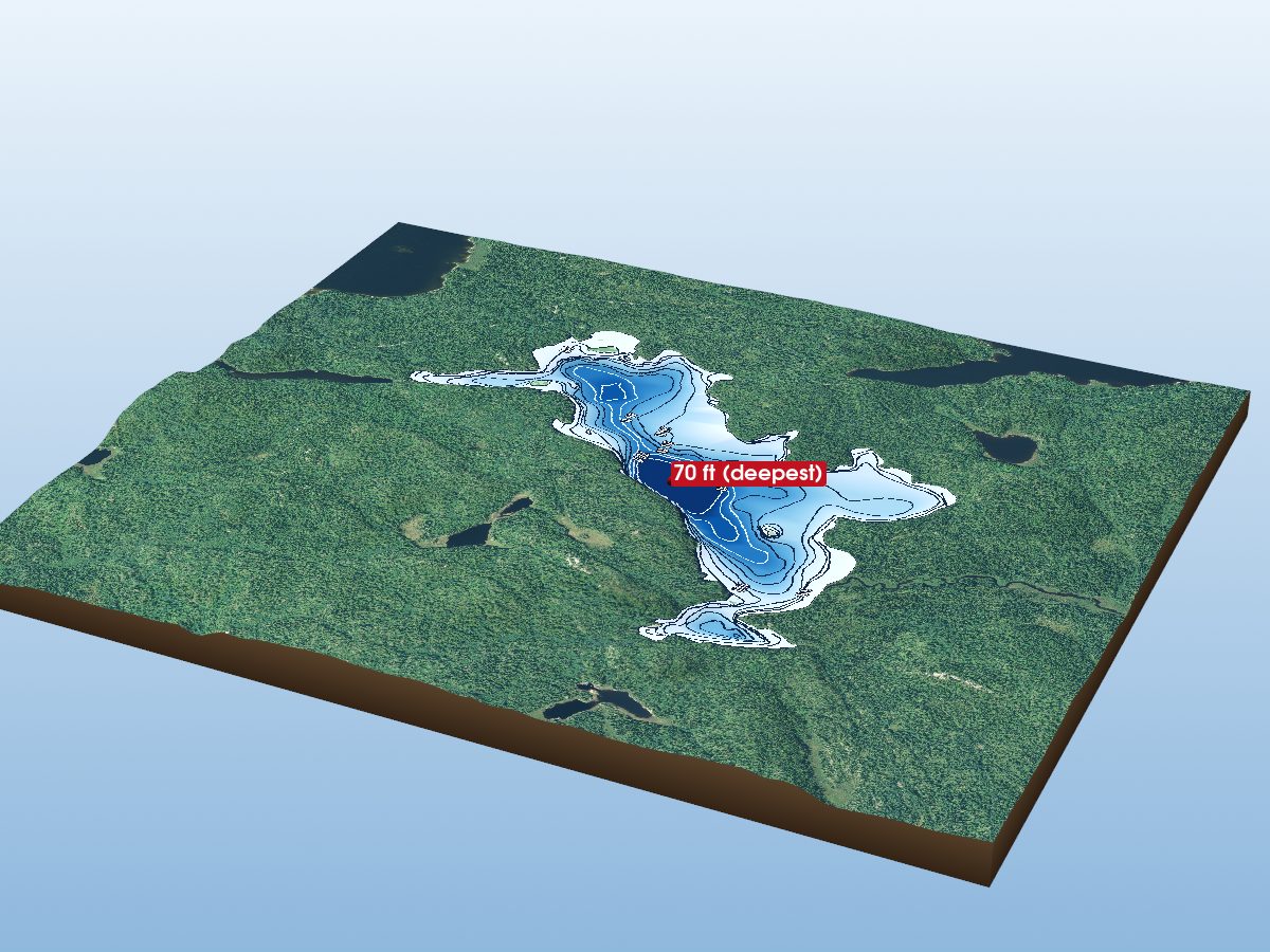 Depth map of Kilgour Lake