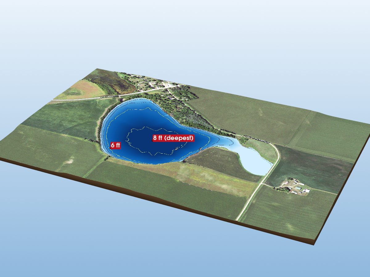 Depth map of Kinbrae Lake
