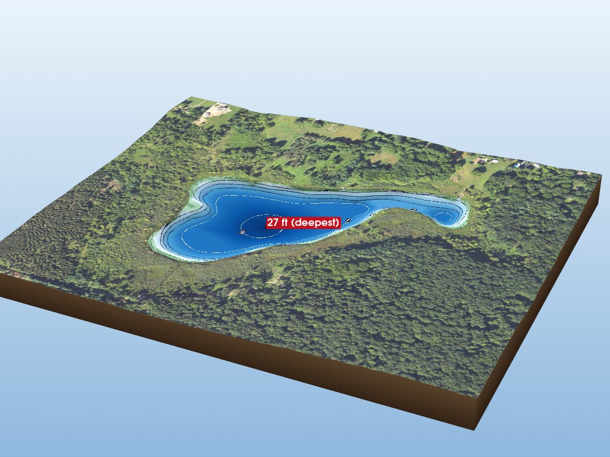Depth map of King Lake