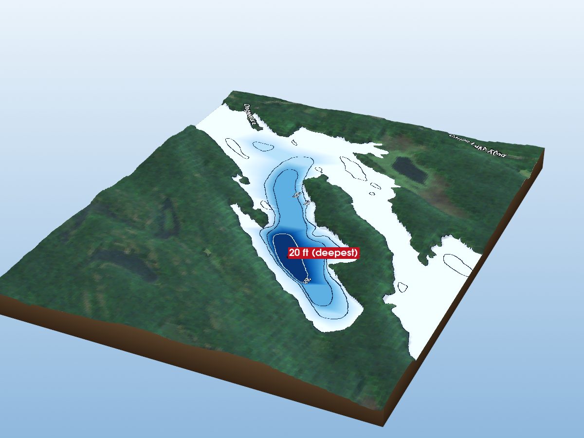 Depth map of Kingsford Lake