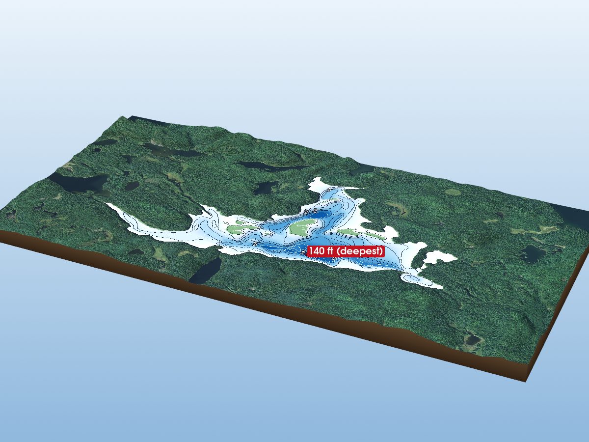 Depth map of Kokoko Lake