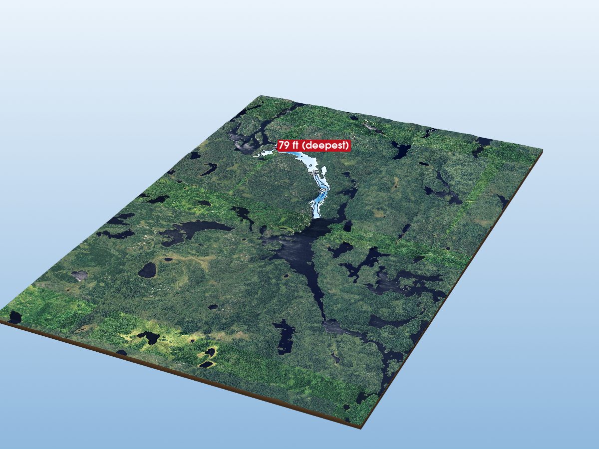 Depth map of Kopka River