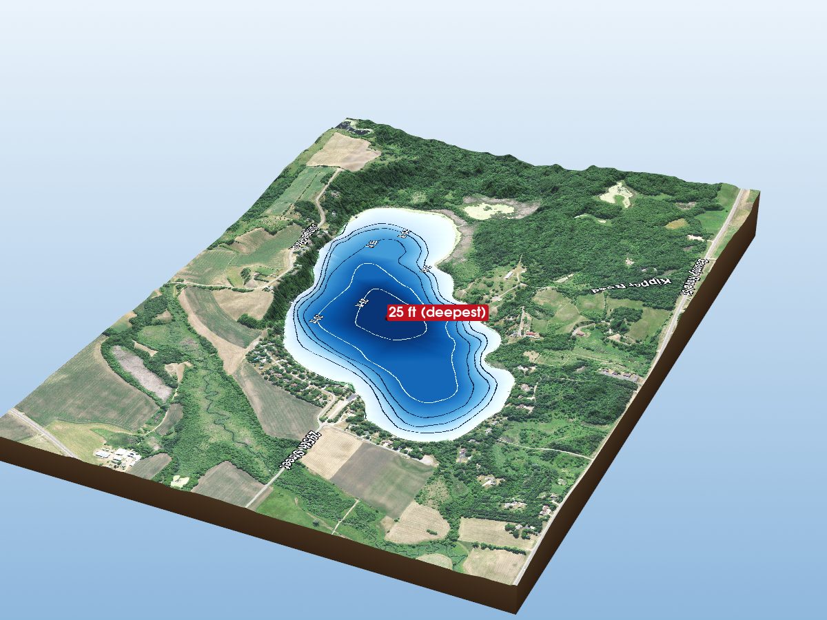 Depth map of Kraemer Lake