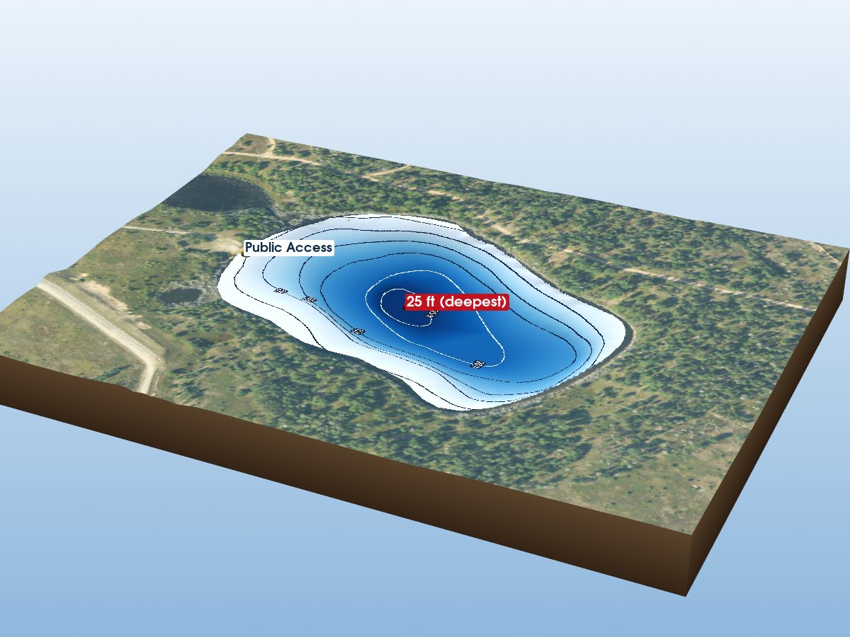Depth map of Kyle Lake