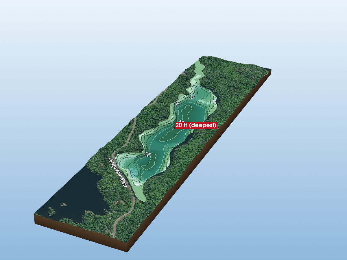 Depth map of La Force Lake
