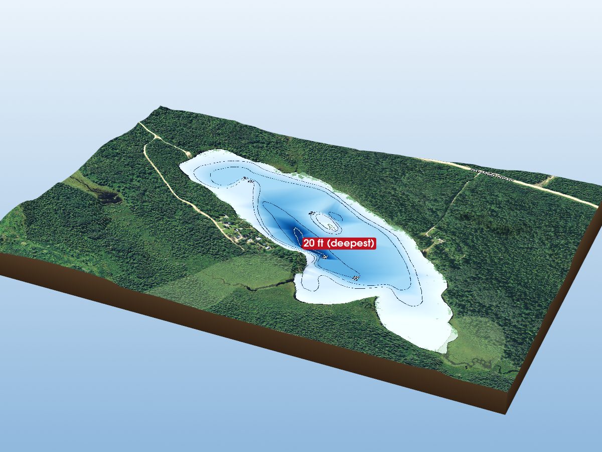 Depth map of Lac des Isles