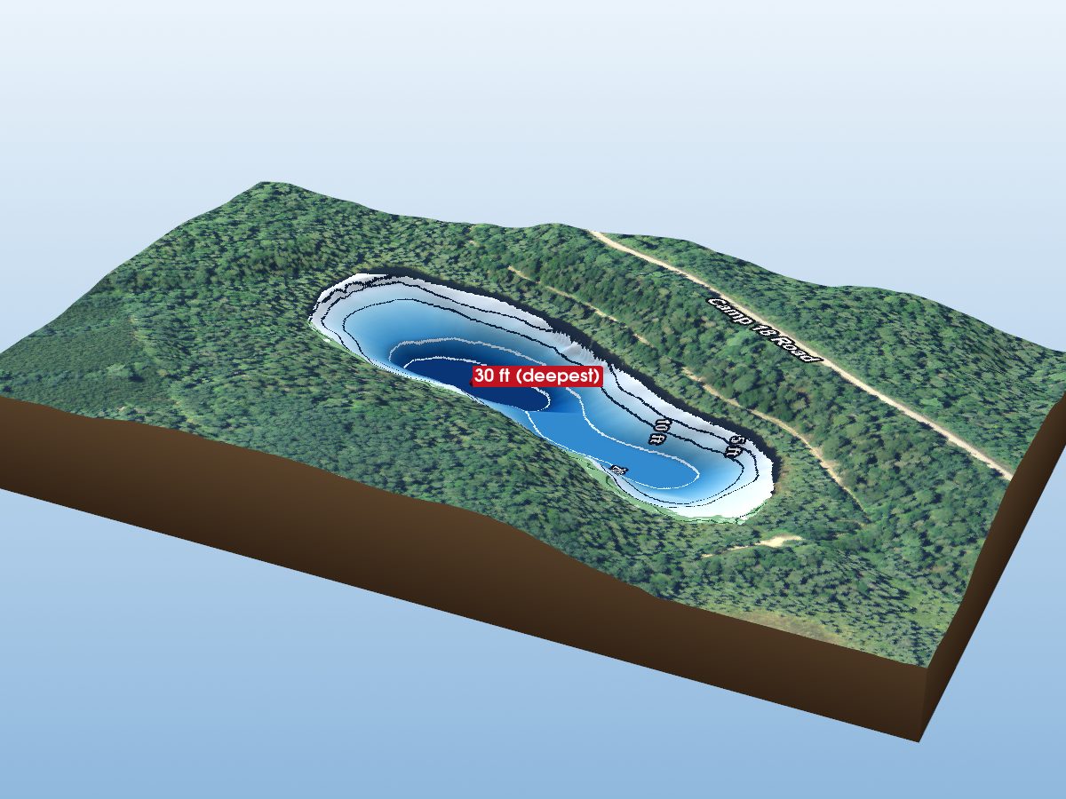 Depth map of Lake #1