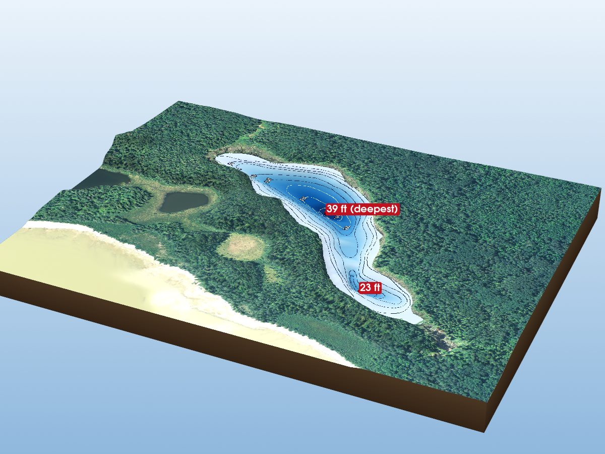 Depth map of Lake 10N-17